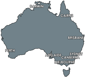 Canberra, Sydney, Brisbane, Melbourne, Adelaide, Perth, Darwin, Cairns